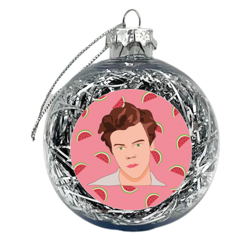 Watermelon Sugar Harry - xmas bauble by Laura Lonsdale