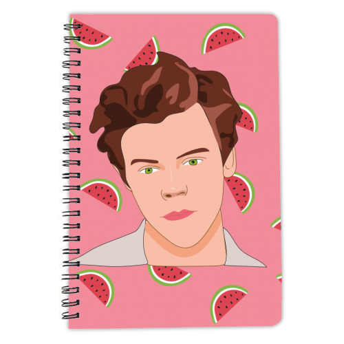 Watermelon Sugar Harry - personalised A4, A5, A6 notebook by Laura Lonsdale