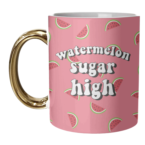 Watermelon Sugar High - unique mug by Laura Lonsdale