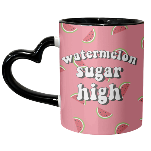 Watermelon Sugar High - unique mug by Laura Lonsdale