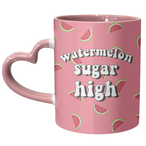 Watermelon Sugar High - unique mug by Laura Lonsdale