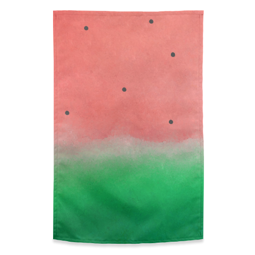 Watermelon Washout - funny tea towel by Uma Prabhakar Gokhale
