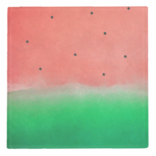 Watermelon Washout - personalised beer coaster by Uma Prabhakar Gokhale