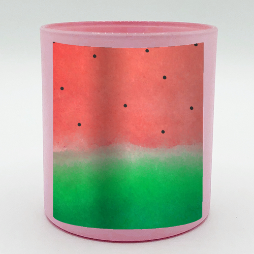 Watermelon Washout - scented candle by Uma Prabhakar Gokhale