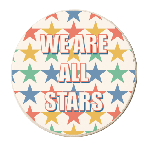 We Are All Stars - personalised beer coaster by Adam Regester