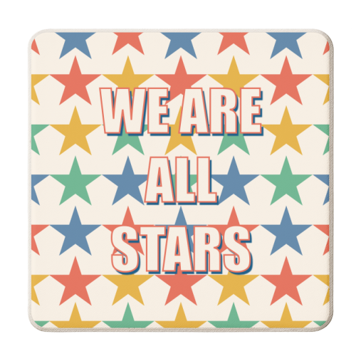 We Are All Stars - personalised beer coaster by Adam Regester