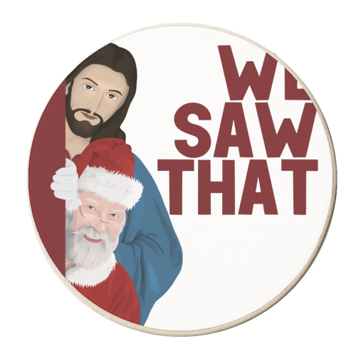 We Saw That - personalised beer coaster by Pink and Pip