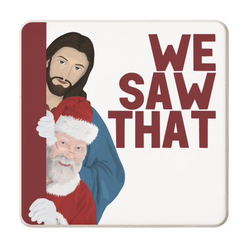 We Saw That - personalised beer coaster by Pink and Pip