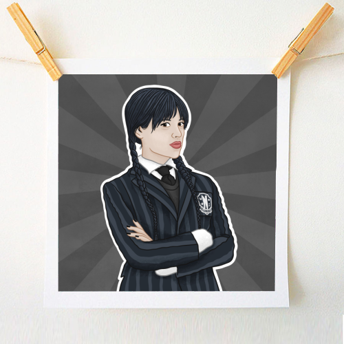 Wednesday Addams - A1 - A4 art print by Loren Grosvenor