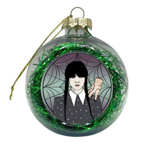 Wednesday Addams - xmas bauble by Bite Your Granny