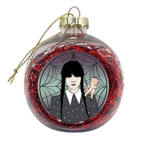 Wednesday Addams - xmas bauble by Bite Your Granny