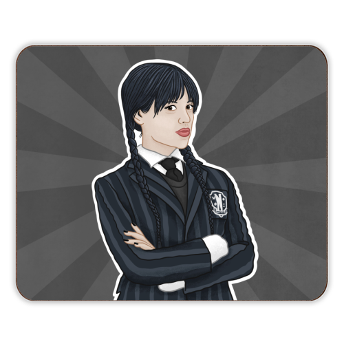 Wednesday Addams - designer placemat by Loren Grosvenor