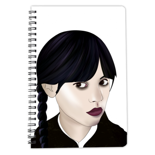 Wednesday Addams Fan Art - personalised beer coaster designed by Lisa ...