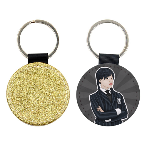 Wednesday Addams - keyring by Loren Grosvenor