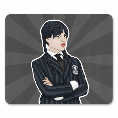 Wednesday Addams - mouse mat by Loren Grosvenor