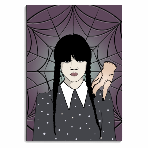 Wednesday Addams - personalised A4, A5, A6 notebook by Bite Your Granny