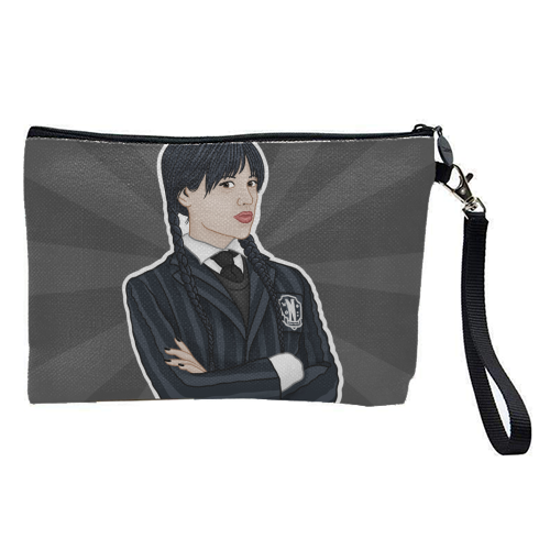 Wednesday Addams - pretty makeup bag by Loren Grosvenor