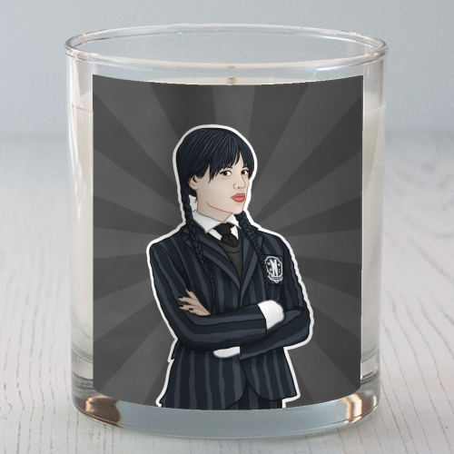 Wednesday Addams - scented candle by Loren Grosvenor