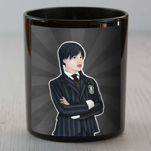 Wednesday Addams - scented candle by Loren Grosvenor