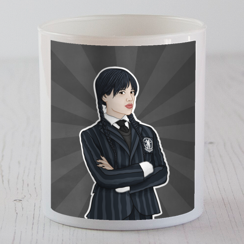 Wednesday Addams - scented candle by Loren Grosvenor