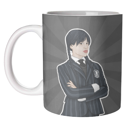 Wednesday Addams - unique mug by Loren Grosvenor
