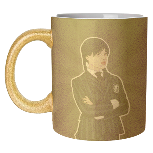 Wednesday Addams - unique mug by Loren Grosvenor