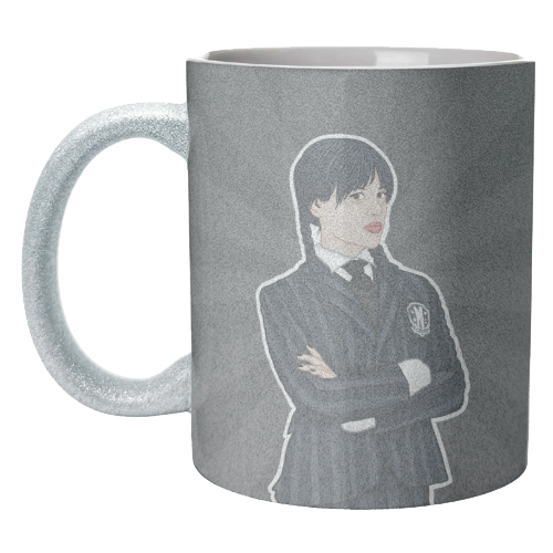 Wednesday Addams - unique mug by Loren Grosvenor
