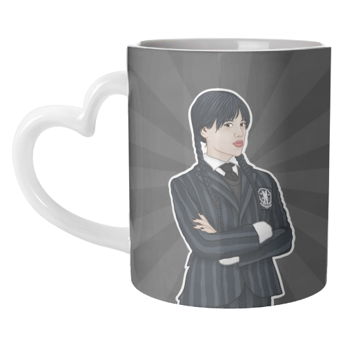 Wednesday Addams - unique mug by Loren Grosvenor