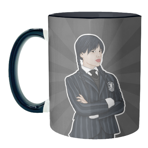 Wednesday Addams - unique mug by Loren Grosvenor