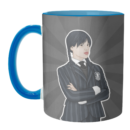 Wednesday Addams - unique mug by Loren Grosvenor