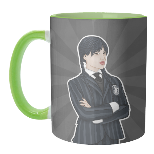 Wednesday Addams - unique mug by Loren Grosvenor