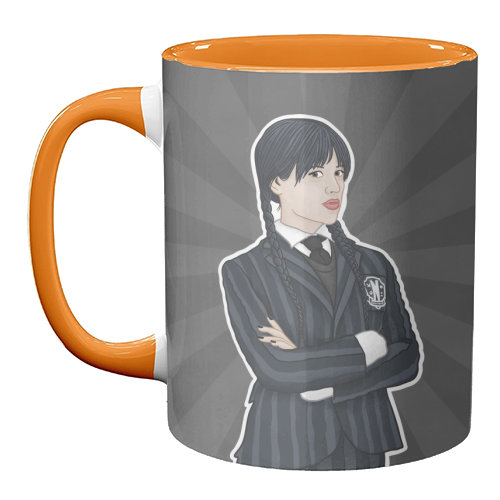 Wednesday Addams - unique mug by Loren Grosvenor