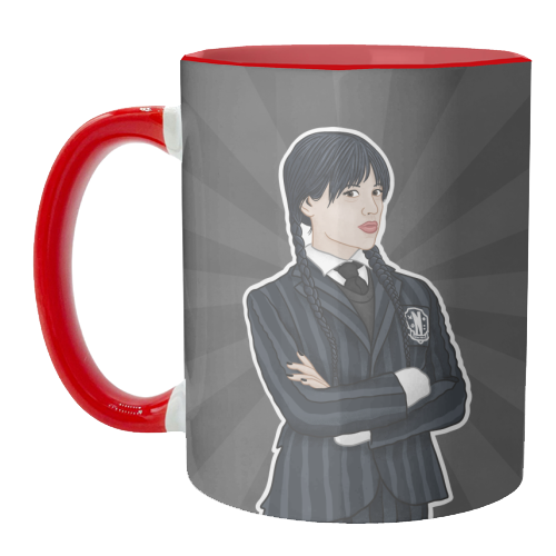Wednesday Addams - unique mug by Loren Grosvenor