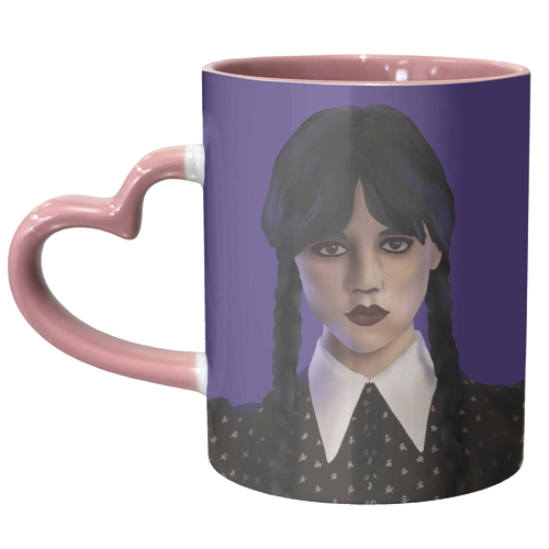 Wednesday Addams - unique mug by Rock and Rose Creative