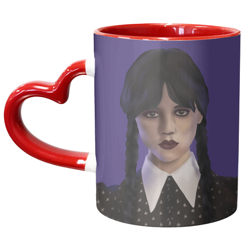Wednesday Addams - unique mug by Rock and Rose Creative