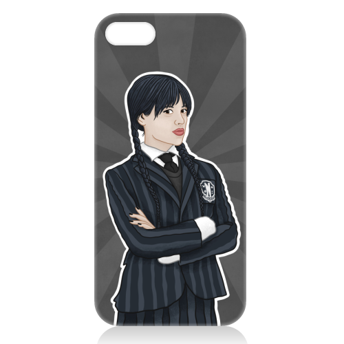 Wednesday Addams - unique phone case by Loren Grosvenor