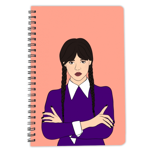 Wednesdays Child Is Full of Woe - personalised A4, A5, A6 notebook by Eloise