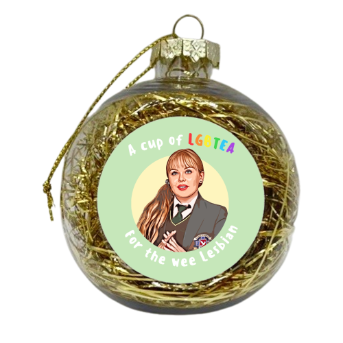Wee Lesbian - xmas bauble by DOLLY WOLFE