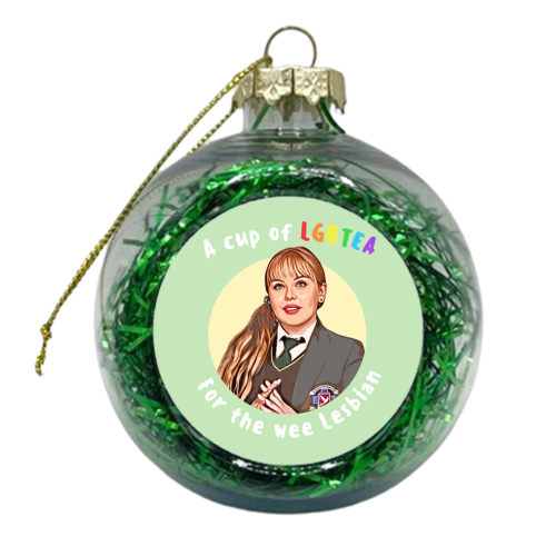 Wee Lesbian - xmas bauble by DOLLY WOLFE