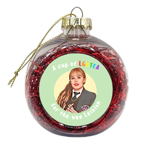 Wee Lesbian - xmas bauble by DOLLY WOLFE