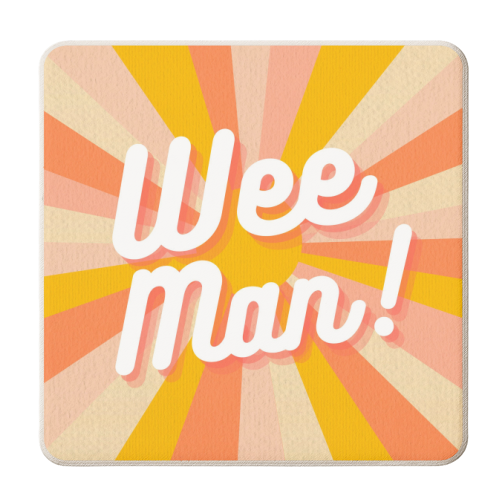 Wee Man! - personalised beer coaster by Lilly Rose