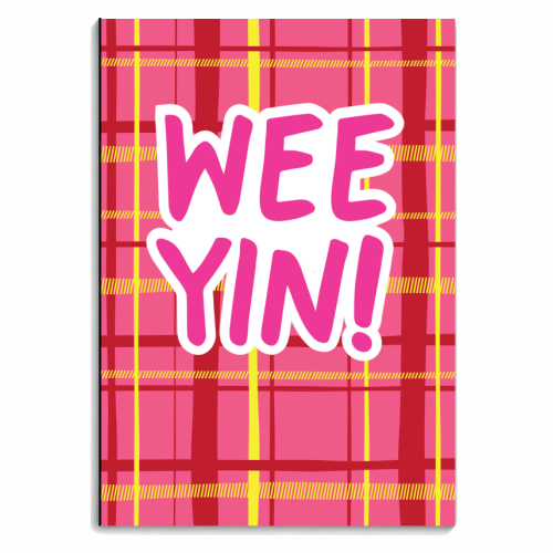 Wee Yin! - personalised A4, A5, A6 notebook by The Boy and the Bear