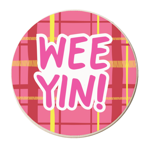 Wee Yin! - personalised beer coaster by The Boy and the Bear