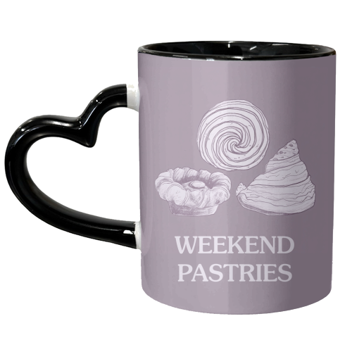 Weekend Pastries - unique mug by Move Studio