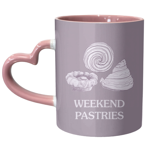 Weekend Pastries - unique mug by Move Studio