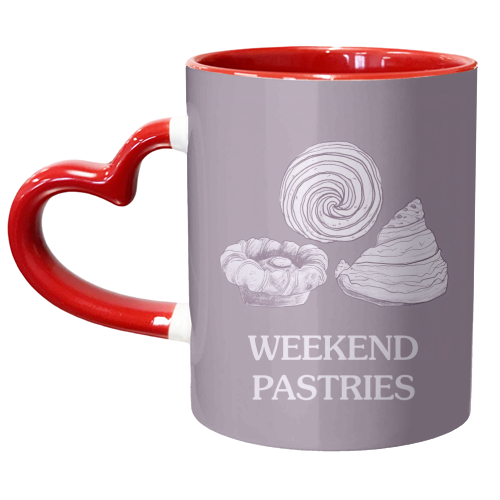 Weekend Pastries - unique mug by Move Studio