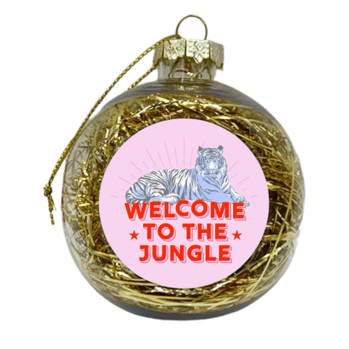 WELCOME TO THE JUNGLE - xmas bauble by Ania Wieclaw