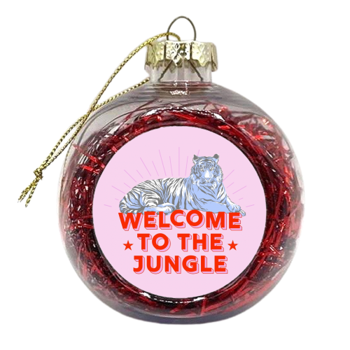 WELCOME TO THE JUNGLE - xmas bauble by Ania Wieclaw