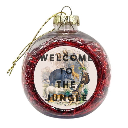 Welcome To The Jungle - xmas bauble by The 13 Prints