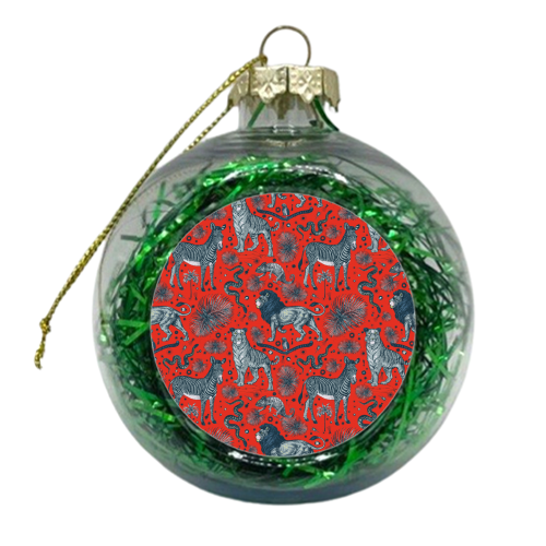 Welcome To The Jungle - xmas bauble by Wallace Elizabeth